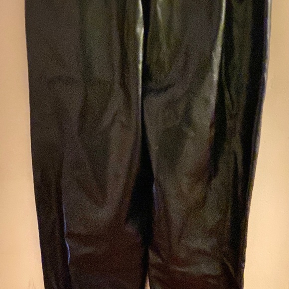Drawstring waist pu leather pants - Picture 5 of 5
